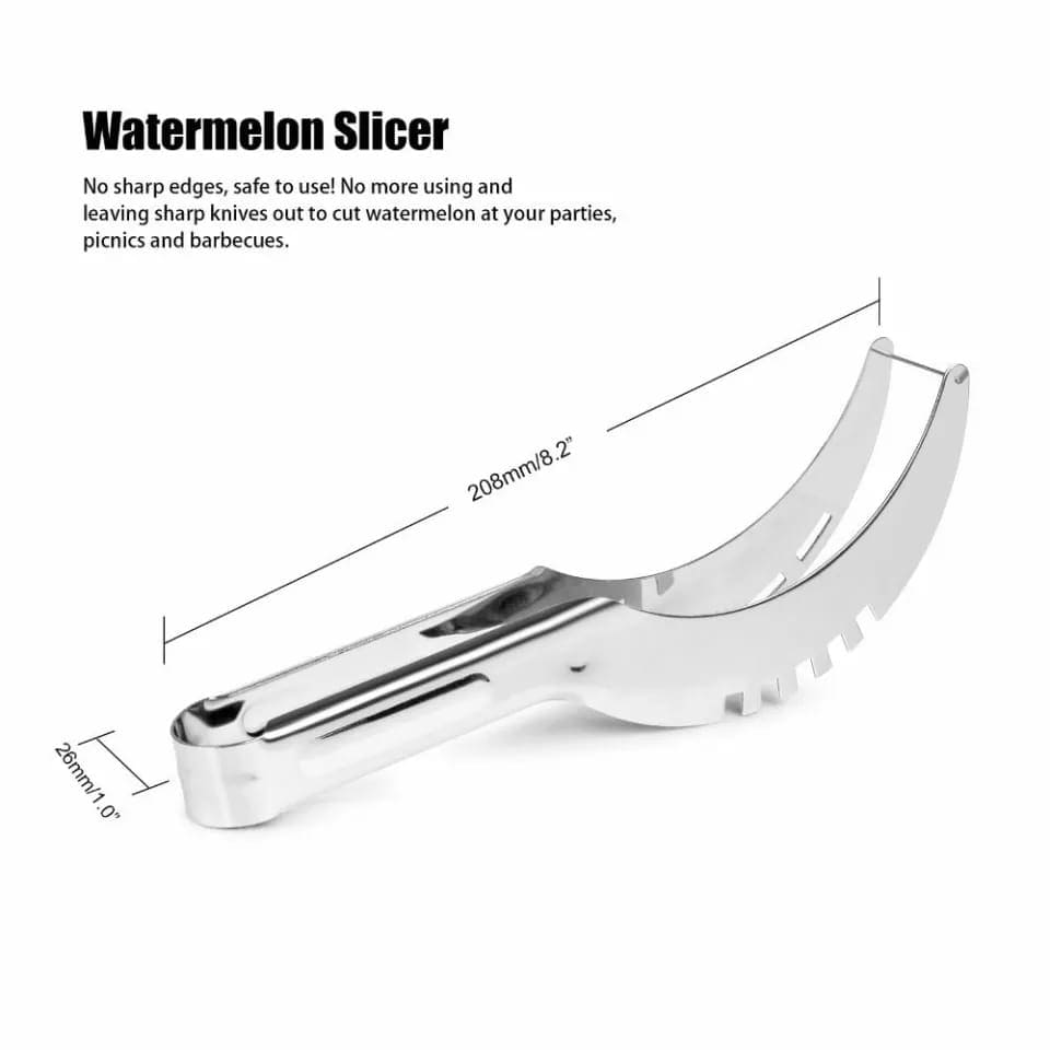 Stainless Steel Watermelon Slicer, Fruit Corer, Stainless Steel Fruit Cutter, Watermelon Knife Stainless Steel Watermelon Slicer, Fruit Corer, Stainless Steel Fruit Cutter, Watermelon Knife